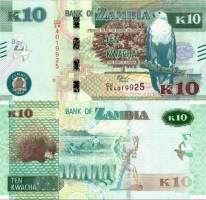 *10 Kwacha Zambia 2020 P58c UNC - Kliknutím na obrázok zatvorte -